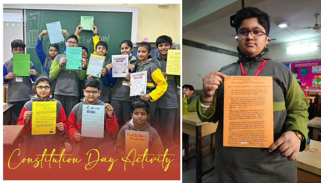 Constitution Day was Celebrated by the Students of Middle Wing