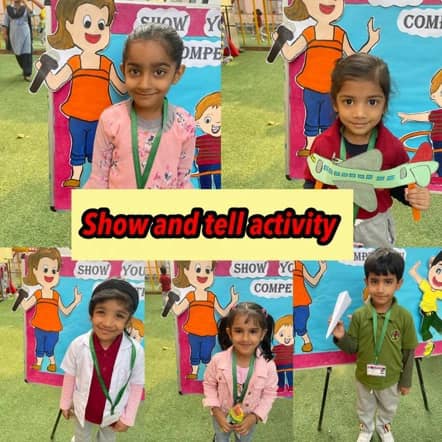Show and tell competition was organised for KG Students