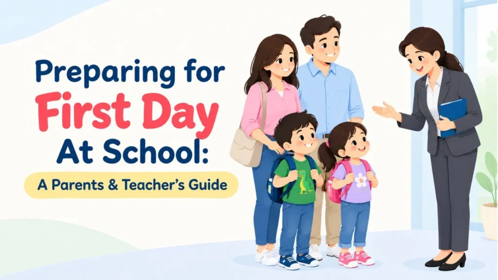 preparing for first day at school a parents & teacher’s guide