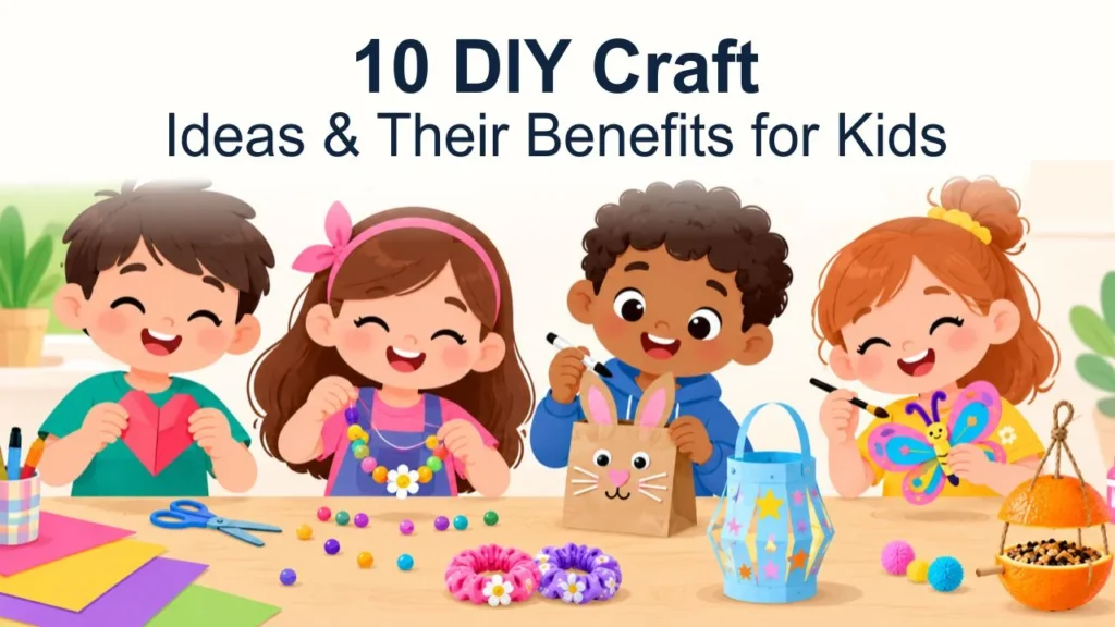 10 diy craft ideas & their benefits for kids