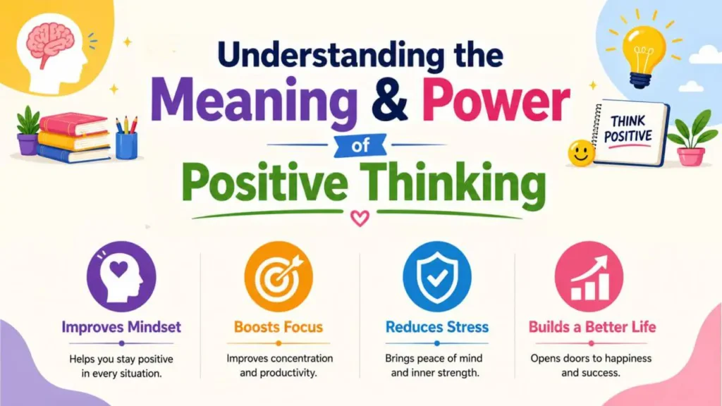 Understand the Power of Positive Thinking For Students understanding the meaning power of positive thinking