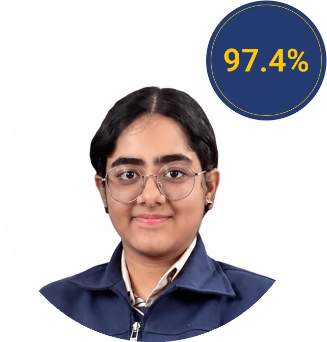 aadya bhatla 97.4% first